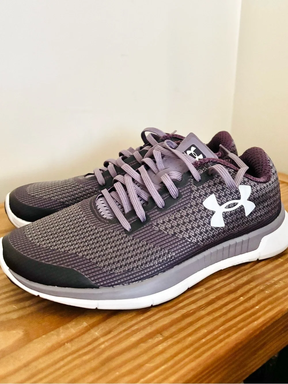 Under Armour Women's Purple & White Charged Lightning Running Sneakers